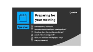 Office meeting notification screens