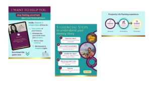 Prosperity Life planning social posts